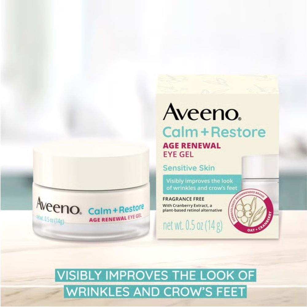 Aveeno Calm + Restore Age Renewal Eye Gel new